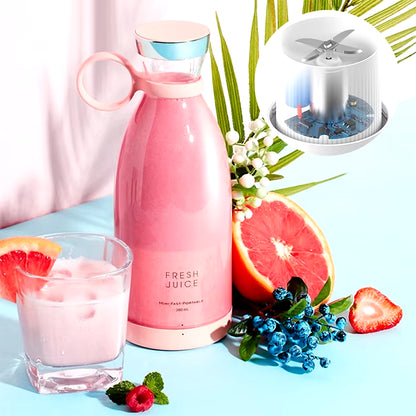 Portable Rechargeable Juicer Blender Wireless Mixer Fresh Juice 350Ml Usb Mini Fruit Extractors Food Milkshake Juice Maker