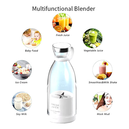 Portable Rechargeable Juicer Blender Wireless Mixer Fresh Juice 350Ml Usb Mini Fruit Extractors Food Milkshake Juice Maker